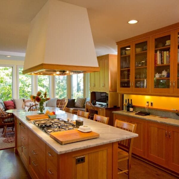 Kitchen With Recently Refinished Cabinets
